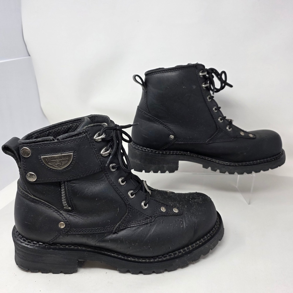 Milwaukee Motorcycle Boots Mens 11.5 MB445 Freedom Flex Black Leather Fair